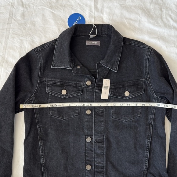 DL1961 Vika Jacket Black Denim Sz S Tags Attached - Picture 5 of 7